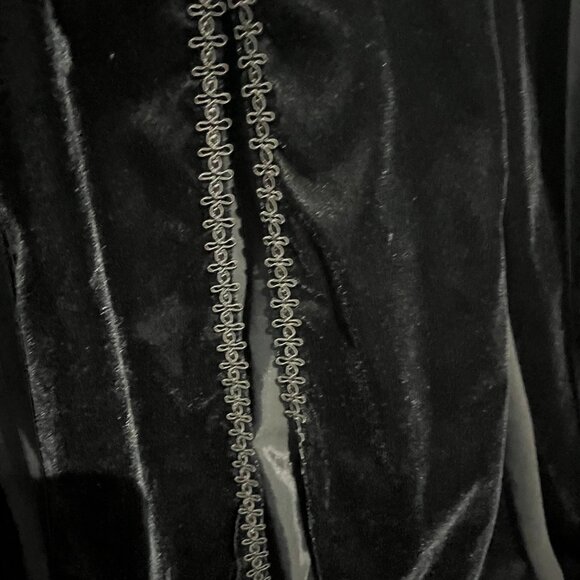 Vintage Jeannie Nitro Black Velvet Dress with Pink Heart - Picture 5 of 7